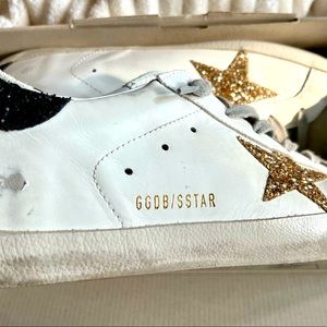 Leather Golden Goose (glitters) SuperStar SIZE 42 In like new condition
